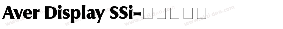 Aver Display SSi字体转换
